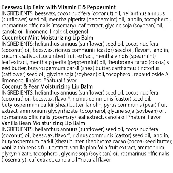 Burt's Bees Lip Balm Flavors of Spring Variety Pack - Picture 5 of 5